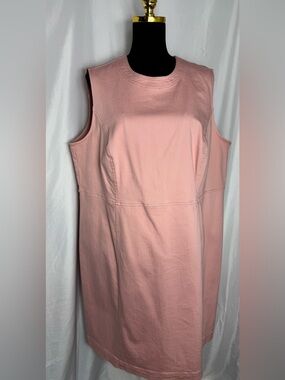J. Jill Sleeveless Shift Dress in Dusty Rose plus size 20